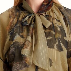 Tapestry Floral Tie Top